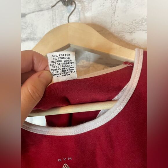 VTG Y2K 90’s Abercrombie and Fitch 092 Gym Issue Rhinestone Red Logo Cami Tank - Picture 5 of 7